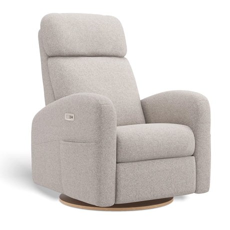 Fauteuil Berçant Inclinable Pivotant Hailey Arlo Pearl avec Mécanisme Électrique (Tissu résistant aux taches)-Jaymar BB-JAM-527-ARLO-601-CLÉMENT
