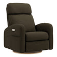 Grand Fauteuil Berçant Inclinable Pivotant Hailey avec Mécanisme Électrique - Tissu Anti-tache Mojo Espresso-Jaymar BB-JAM-527-ESPRE006-CLÉMENT