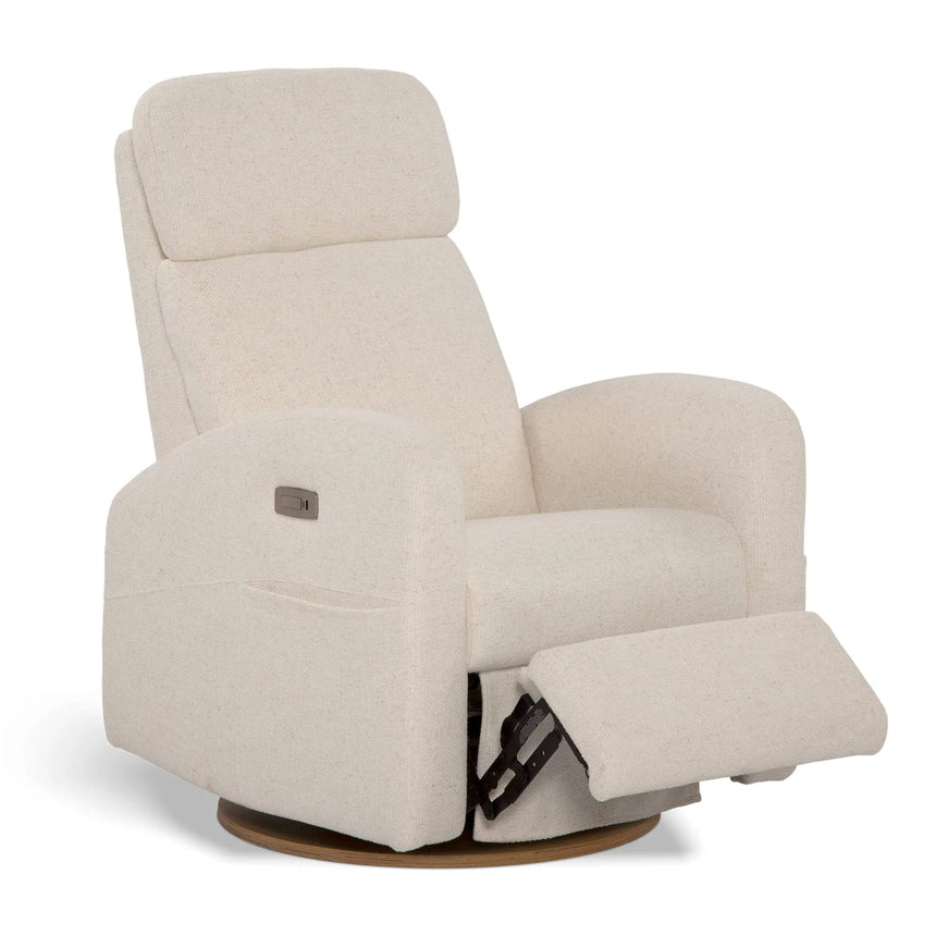 Fauteuil Berçant Inclinable Pivotant Hailey Henequen avec Mécanisme Électrique (Tissu anti-tache)-Jaymar BB-JAM-527-HENEQ-01-CLÉMENT