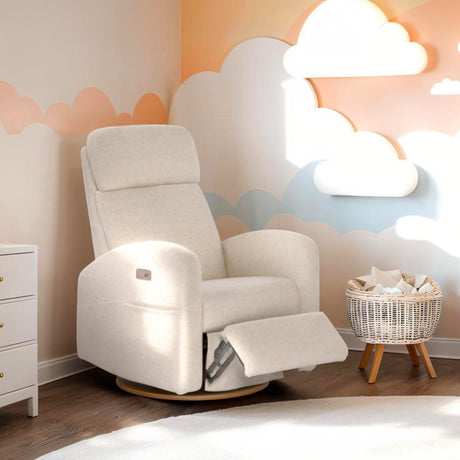 Fauteuil Berçant Inclinable Pivotant Hailey Henequen avec Mécanisme Électrique (Tissu anti-tache)-Jaymar BB-JAM-527-HENEQ-01-CLÉMENT