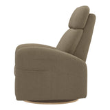 Grand Fauteuil Berçant Inclinable Pivotant Hailey avec Mécanisme Électrique - Tissu Anti-tache Tessa Mocha-Jaymar BB-JAM-527-MOCHA606-CLÉMENT
