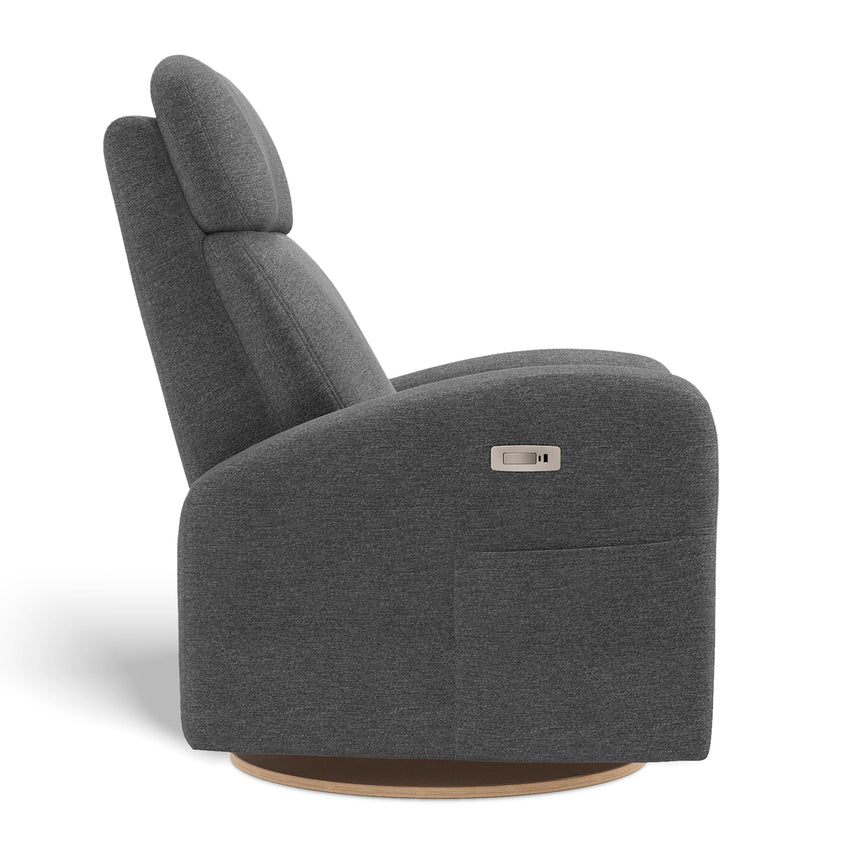 Fauteuil Berçant Inclinable Pivotant Hailey Nexus Charcoa avec Mécanisme Électrique-Jaymar BB-JAM-527-NEXUS-59-CLÉMENT