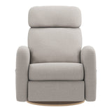Grand Fauteuil Berçant Inclinable Pivotant Hailey avec Mécanisme Électrique - Arlo Heather Pearl (Tissu résistant aux taches)-Jaymar BB-JAM-527295ARL601-CLÉMENT