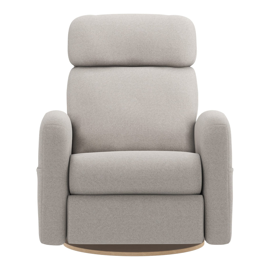 Grand Fauteuil Berçant Inclinable Pivotant Hailey avec Mécanisme Électrique - Arlo Heather Pearl (Tissu résistant aux taches)-Jaymar BB-JAM-527295ARL601-CLÉMENT