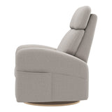 Grand Fauteuil Berçant Inclinable Pivotant Hailey avec Mécanisme Électrique - Arlo Heather Pearl (Tissu résistant aux taches)-Jaymar BB-JAM-527295ARL601-CLÉMENT