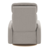 Grand Fauteuil Berçant Inclinable Pivotant Hailey avec Mécanisme Électrique - Arlo Heather Pearl (Tissu résistant aux taches)-Jaymar BB-JAM-527295ARL601-CLÉMENT