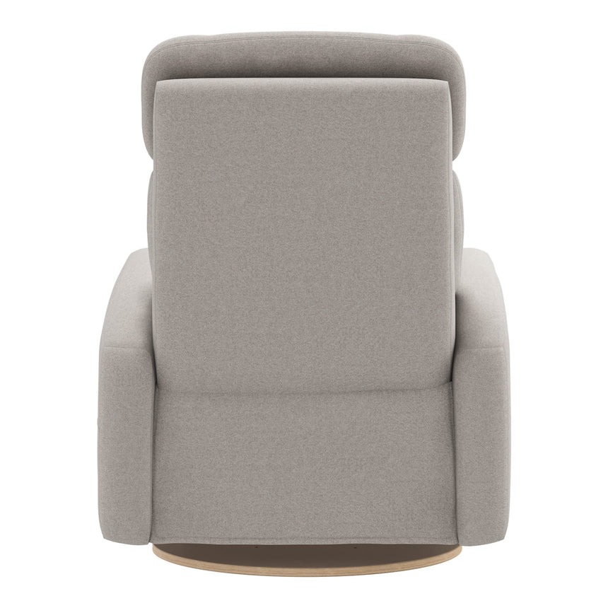 Grand Fauteuil Berçant Inclinable Pivotant Hailey avec Mécanisme Électrique - Arlo Heather Pearl (Tissu résistant aux taches)-Jaymar BB-JAM-527295ARL601-CLÉMENT