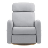 Grand Fauteuil Berçant Inclinable Pivotant Hailey avec Mécanisme Électrique - Arlo Heather Silver (Tissu résistant aux taches)-Jaymar BB-JAM-527295ARLO57-CLÉMENT