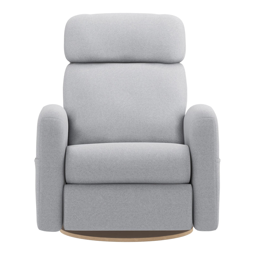 Grand Fauteuil Berçant Inclinable Pivotant Hailey avec Mécanisme Électrique - Arlo Heather Silver (Tissu résistant aux taches)-Jaymar BB-JAM-527295ARLO57-CLÉMENT