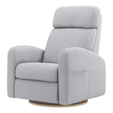 Grand Fauteuil Berçant Inclinable Pivotant Hailey avec Mécanisme Électrique - Arlo Heather Silver (Tissu résistant aux taches)-Jaymar BB-JAM-527295ARLO57-CLÉMENT