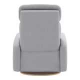 Grand Fauteuil Berçant Inclinable Pivotant Hailey avec Mécanisme Électrique - Arlo Heather Silver (Tissu résistant aux taches)-Jaymar BB-JAM-527295ARLO57-CLÉMENT
