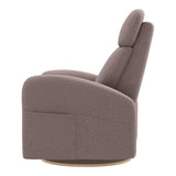 Grand Fauteuil Berçant Inclinable Pivotant Hailey avec Mécanisme Électrique - Arlo Beige (Tissu résistant aux taches)-Jaymar BB-JAM-527295ARLO96-CLÉMENT