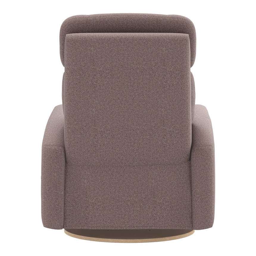 Grand Fauteuil Berçant Inclinable Pivotant Hailey avec Mécanisme Électrique - Arlo Beige (Tissu résistant aux taches)-Jaymar BB-JAM-527295ARLO96-CLÉMENT