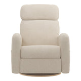 Grand Fauteuil Berçant Inclinable Pivotant Hailey avec Mécanisme Électrique - Beyond Sheep Cream-Jaymar BB-JAM-527295BEYO14-CLÉMENT
