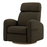 Grand Fauteuil Berçant Inclinable Pivotant Hailey avec Mécanisme Électrique - Tissu Anti-tache Mojo Espresso-Jaymar BB-JAM-527295ESP006-CLÉMENT