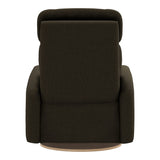 Grand Fauteuil Berçant Inclinable Pivotant Hailey avec Mécanisme Électrique - Tissu Anti-tache Mojo Espresso-Jaymar BB-JAM-527295ESP006-CLÉMENT