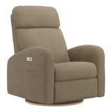 Grand Fauteuil Berçant Inclinable Pivotant Hailey avec Mécanisme Électrique - Tissu Anti-tache Tessa Mocha-Jaymar BB-JAM-527295MOC606-CLÉMENT