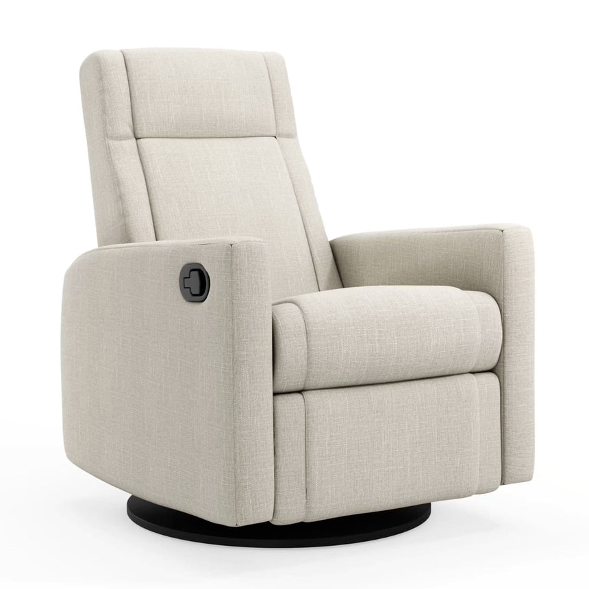 Fauteuil Berçant et Pivotant Nelly - Nubia Ivoire / Noir-Jaymar BB-JAM-521-NUBIA-01-CLÉMENT