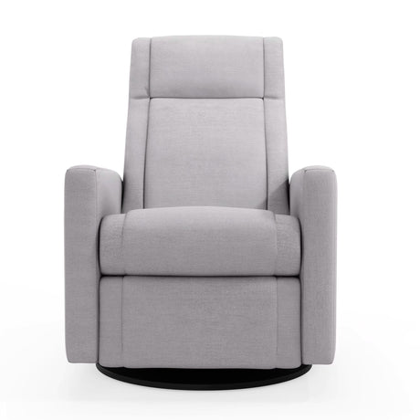 Fauteuil Berçant et Pivotant Nelly - Como Dove Gris / Noir-Jaymar BB-JAM-521-COMO-61-CLÉMENT