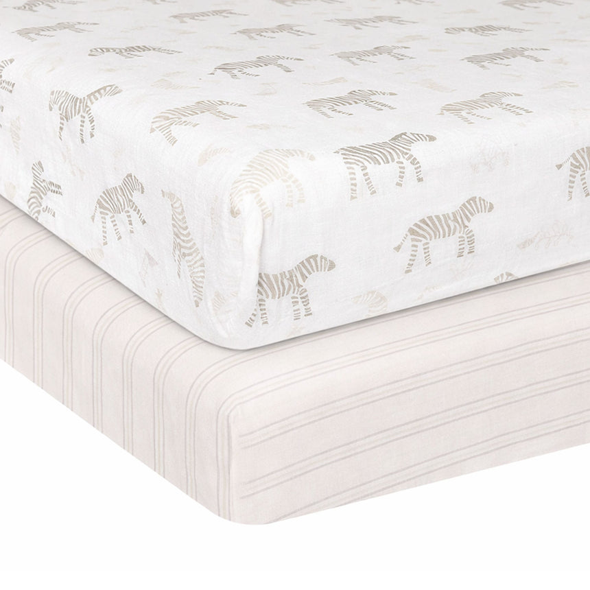 Drap Contour (2) pour Lit de Bébé - Zèbres-Simmons-JAS-24105-CLÉMENT