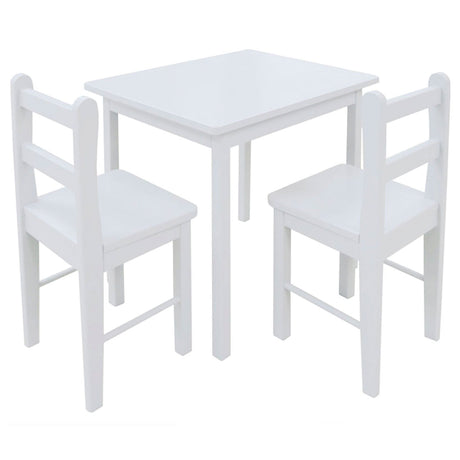Table et Chaises en Bois - Blanc-JB Poitras-JBP-312-blanc-CLÉMENT