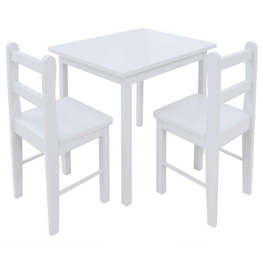 Table et Chaises en Bois - Blanc-JB Poitras-JBP-312-blanc-CLÉMENT