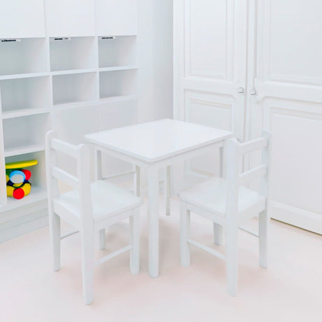 Table et Chaises en Bois - Blanc-JB Poitras-JBP-312-blanc-CLÉMENT