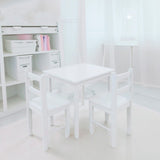 Table et Chaises en Bois - Blanc-JB Poitras-JBP-312-blanc-CLÉMENT
