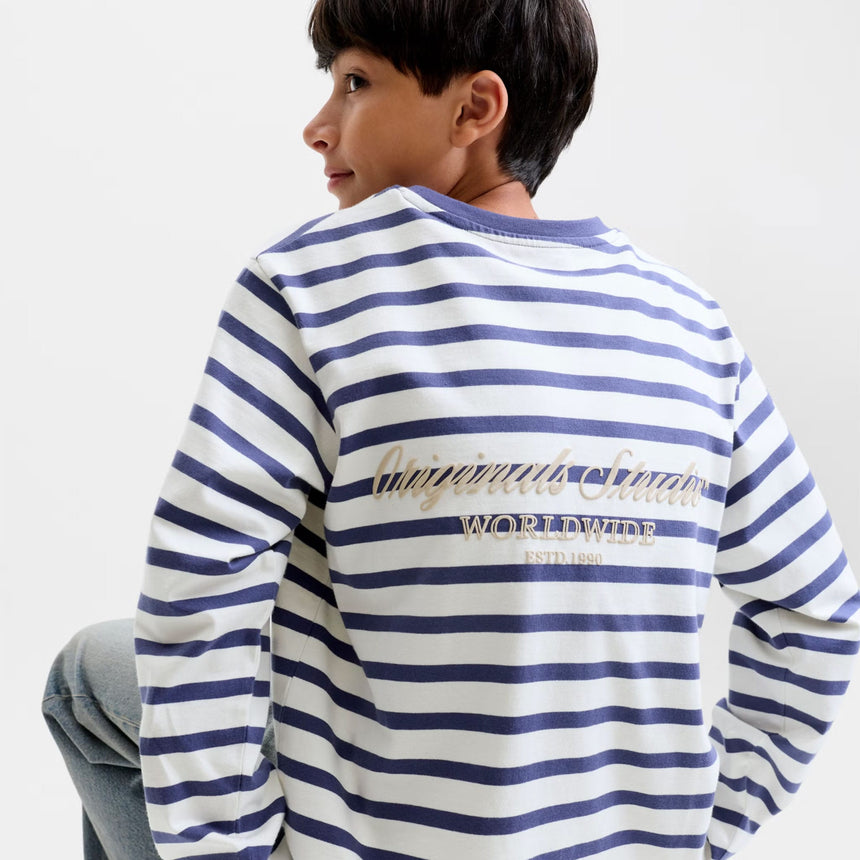 T-shirt Norrebro Rayé 8-16ans-Jack & Jones-JCJ-12301381-CLÉMENT