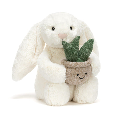 Lapin Crème Avec Plante-Jellycat-JLC-BB3PLA-CLÉMENT