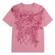 T-shirt Mj Net Bouquet 7-16ans-Jordan-Rose-S-JOR-45G291-P9I-CLÉMENT