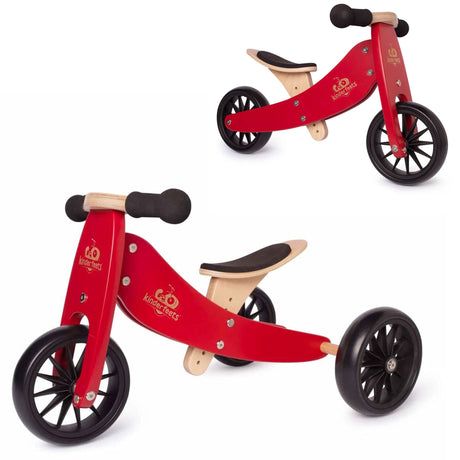 Vélo d'Équilibre 2 en 1 Tiny Tot - Rouge-Kinderfeets-KDF-KDF-03623-CLÉMENT