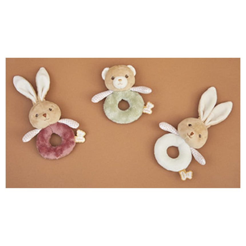 Doudou hochet lapin - Crème-Kaloo-KLO-K214032-CLÉMENT