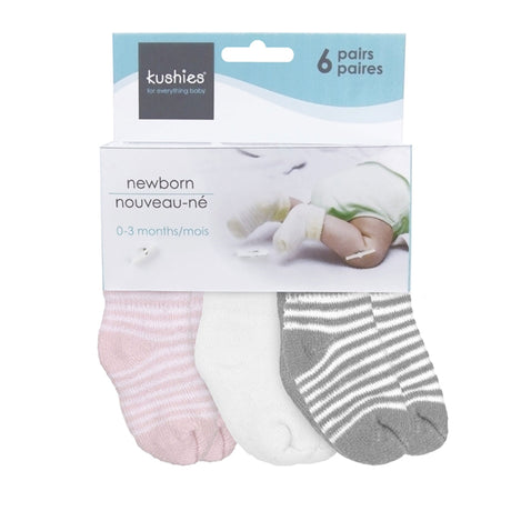 Bas Ratine (6) Nouveau-né - Rose-Kushies-KOO-SK676005-CLÉMENT