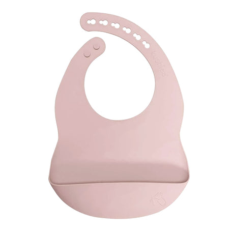 Bavoir en Silicone Silibib - Rose-Kushies-KUS-B308ROSE-CLÉMENT