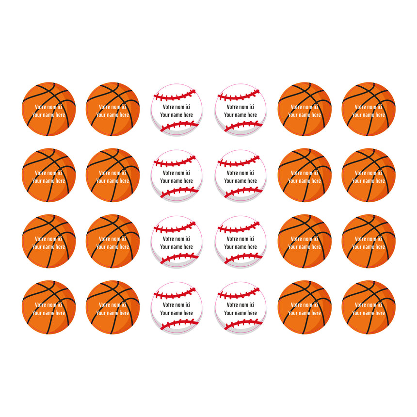 Étiquettes Garderie - Sports-Clement - Impressions-LAB-ECNOM-G-SPOR-CLÉMENT