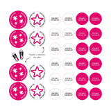Étiquettes Essentiel - Motifs roses-Clement - Impressions-LAB-ECNOM-ROSE-CLÉMENT
