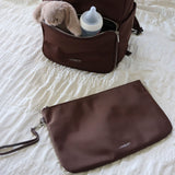 Sac à dos de maternité Anabelle en nylon - Chocolat-Lambert-LBT-ANABELLECCNY-CLÉMENT