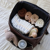 Sac à dos de maternité Anabelle en nylon - Chocolat-Lambert-LBT-ANABELLECCNY-CLÉMENT