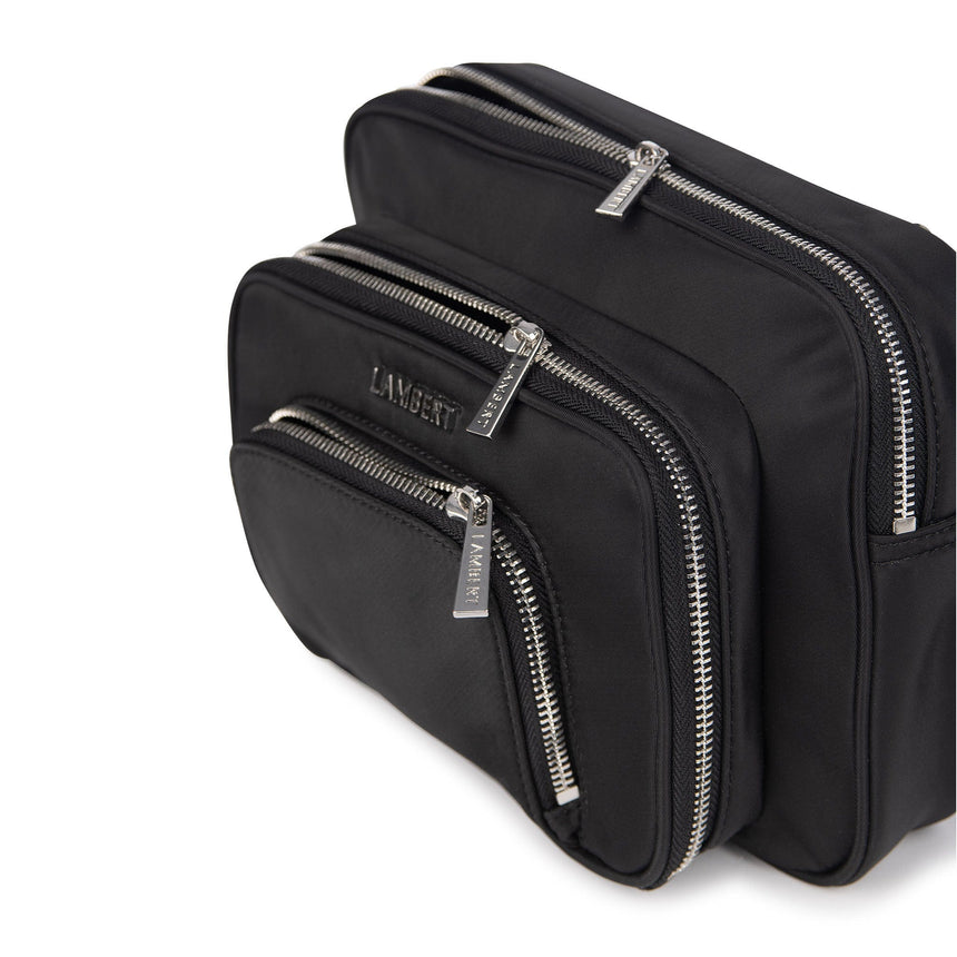 Petit Sac à Couches + Tapis à Langer Annika - Noir-Lambert-LBT-ANNIKABLKNYL-CLÉMENT