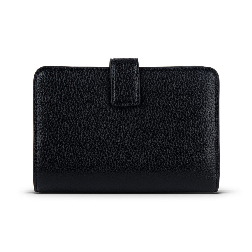 Portefeuille en cuir vegan Carly - Noir-Lambert-LBT-CARLYBLKPEB-CLÉMENT