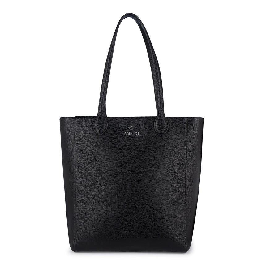 Sac fourre-tout en cuir vegan recyclé Claire - Noir-Lambert-LBT-CLAIREBLKPB-CLÉMENT