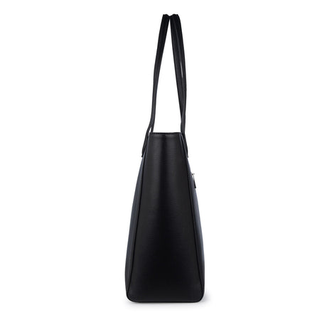 Sac fourre-tout en cuir vegan recyclé Claire - Noir-Lambert-LBT-CLAIREBLKPB-CLÉMENT