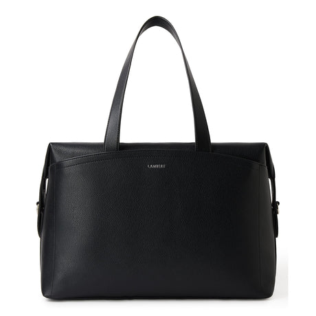 Sac de voyage Edmonton en cuir vegan - Noir-Lambert-LBT-EDMONTONBKPB-CLÉMENT
