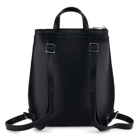Sac à dos en cuir vegan Millie - Noir-Lambert-LBT-MILLIEBLKSMR-CLÉMENT