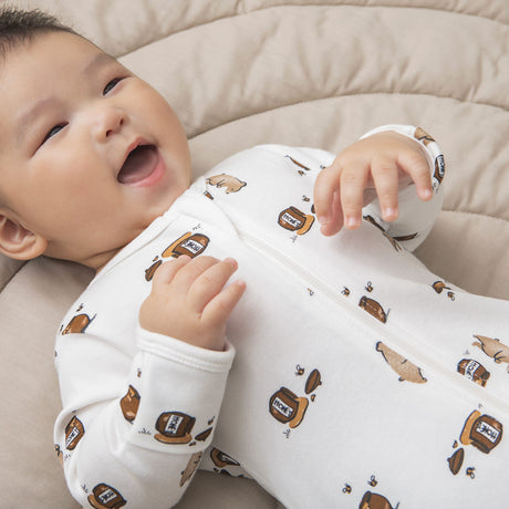 Pyjama Miel Ours 0-12mois-Petit Lem-LEM-23YRL10020-CLÉMENT