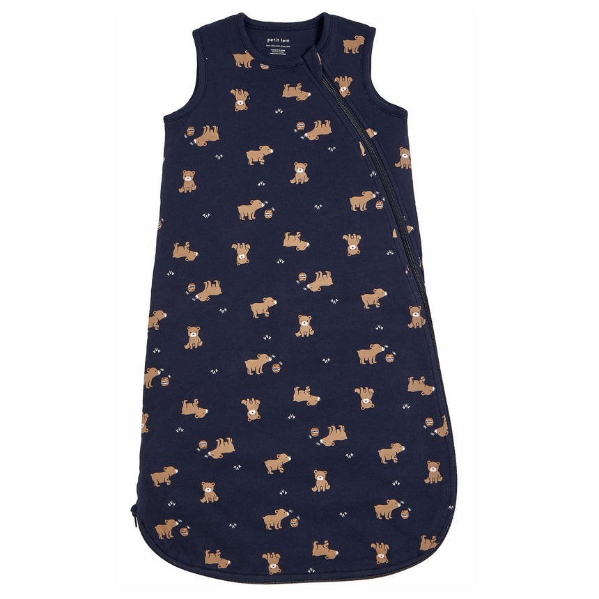 Sac de Nuit Ours 0-18mois-Petit Lem-Marine-0-6 m-LEM-23YRL10022-CLÉMENT