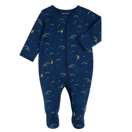 Pyjama Ciel Lions 0-12mois-Petit Lem-Bleu-Nouveau-né-LEM-24YRL18P02-CLÉMENT