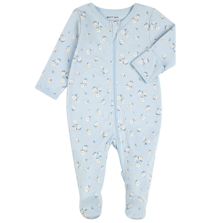 Pyjama Fleurs Canards 0-12mois-Petit Lem-LEM-24YRL20P03-CLÉMENT