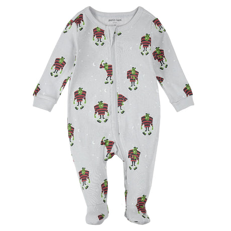 Pyjama Frankenstein 0-24mois-Petit Lem-Gris-0 m-LEM-25FRS13P05B-CLÉMENT
